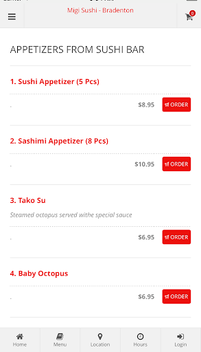Migi Sushi - Bradenton Screen 3