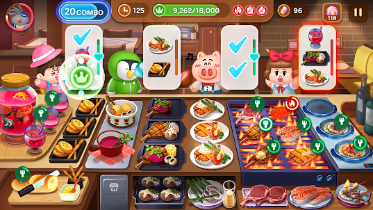 LINE 熊大上菜 可愛的料理遊戲還可以挑戰經營餐廳！