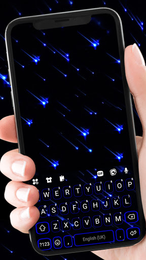 Android application Blue Stars Live Theme screenshort