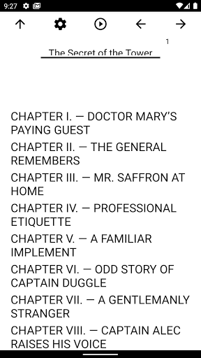 Android application Book, The Secret of the Tower screenshort