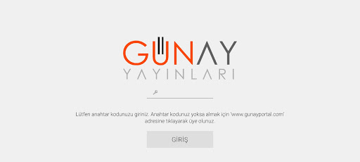 Android application GÜNAY Mobil Kütüphane screenshort