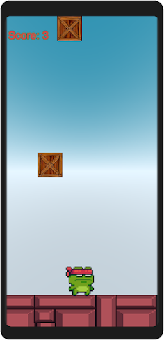Skyfall Ninja: Box Dodger game - Screenshot 2