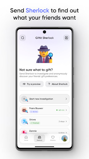 Android application Giftit - Social Wishlists screenshort