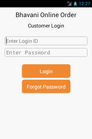 Android application Bhavani Milk Order screenshort