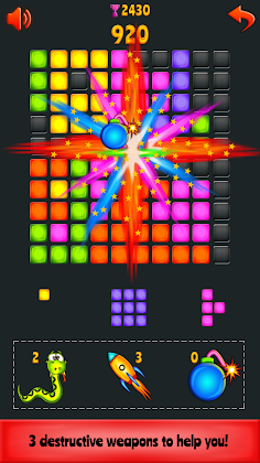 Block Blast - with snake, rock - Screenshot 3