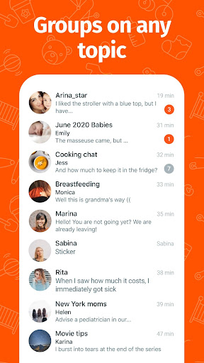 Pregnancy tracker and chat support for new moms 6.1.4 screenshots 4