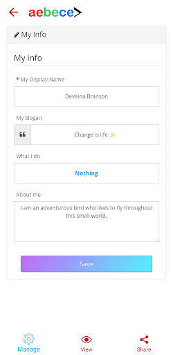 Aebece - Business Card Creator Screenshot 4 - AppWisp.com