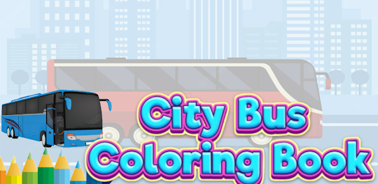 bus ville - livre de coloriage