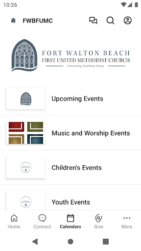 Fort Walton Beach FUMC Screen 3