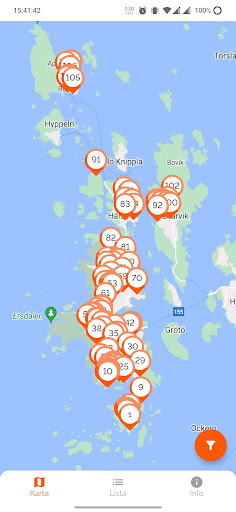 Android application Konstvågen Öckerö screenshort