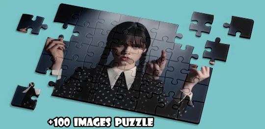 Wednesday Addams Puzzle Game