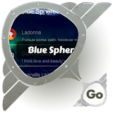 Blue Spheres GO SMS icon