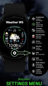 Weather watch face W5