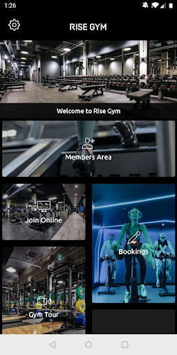 Android application Rise Gym screenshort