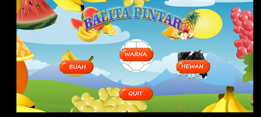 Android application Balita Pintar 2 screenshort