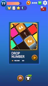 Number drop 2048 puzzle games
