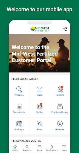 Android application MWF Connect screenshort