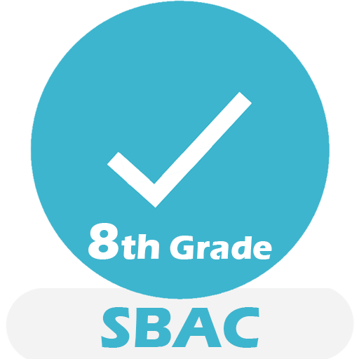 Grade 8 SBAC Math Test & Pract  Icon