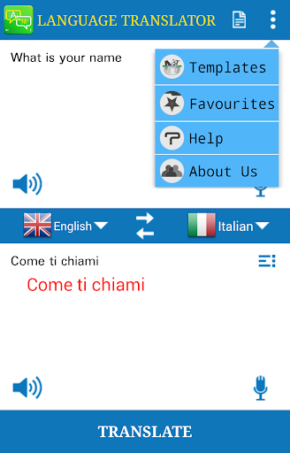 Language Translator Screen 3