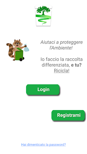 Android application Ricicla screenshort