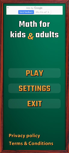Android application Math for kids&adults screenshort