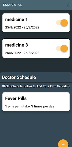 Medi2Mine - Medicine Reminder Screen 3