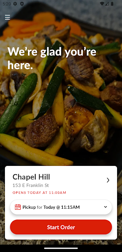 Android application Hibachi Company screenshort