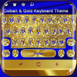 Cover Image of Download Cobalt and Gold Keyboard Theme 10001002 APK
