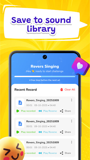 Reverse Audio Sing Challenge