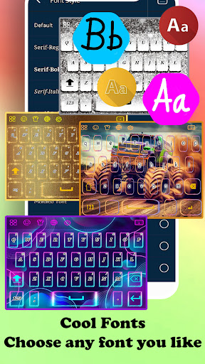 Android application Monster Truck Keyboard screenshort