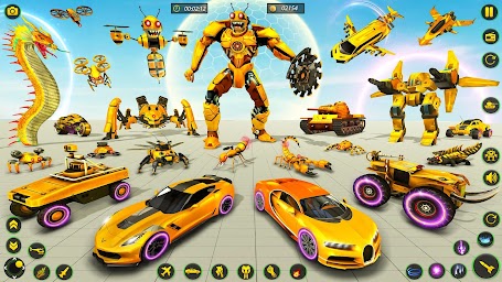 Bee Robot Car Transform Games