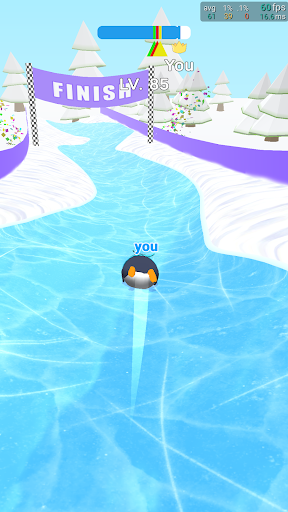 Penguin Snow Race Screen 3