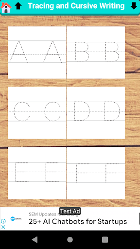 Tracing & Cursive Hand Writing Screen 2