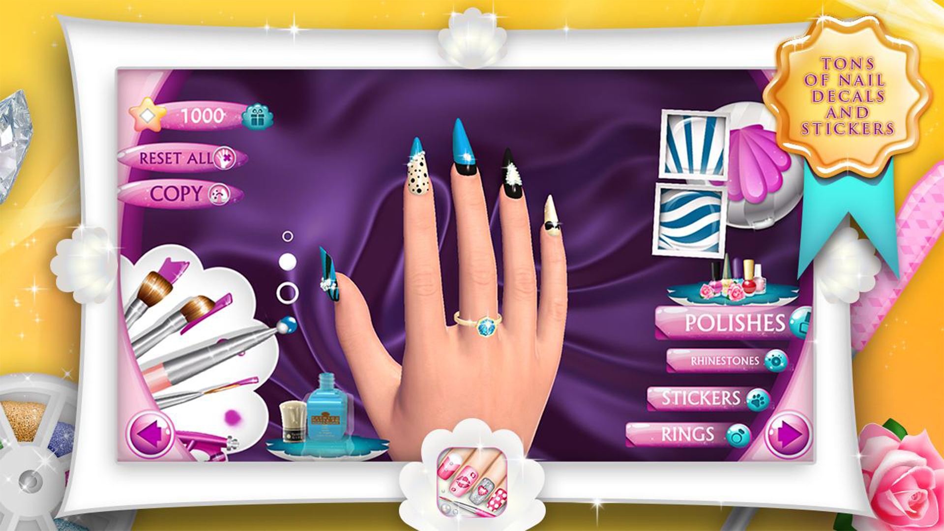 Android application Fashion Nails 3D Girls Game screenshort