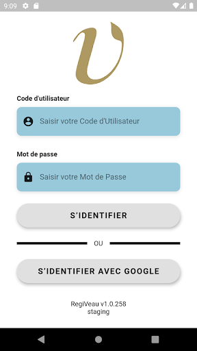 Android application RegiVeau screenshort