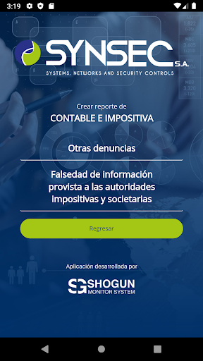 SYNSEC Screen 3