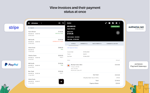 Screenshot of Inventory Management App -Zoho