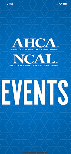 Android application AHCA NCAL Events screenshort
