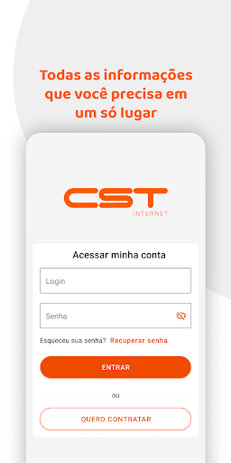 Android application CST Cliente screenshort