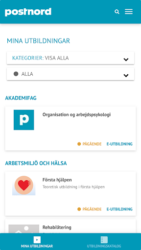 Postnord Learning Screen 2