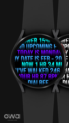 Android application Shadow Art Watch Face 009 screenshort