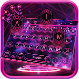 Pink Purple Galaxy Keyboard icon