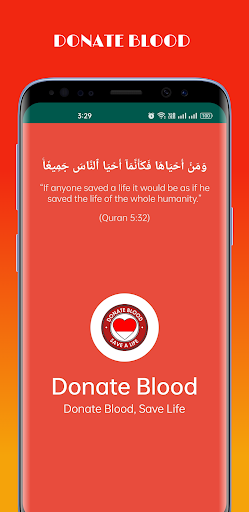 Android application Donate Blood Save Life screenshort