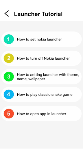 Nokia 1280 Launcher app Screen 3
