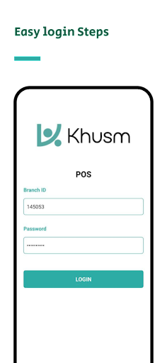 Android application KhusmPOS screenshort