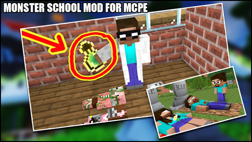 Monster School Mod For Minecraft-Monster school pe