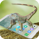 Lizard in phone prank icon