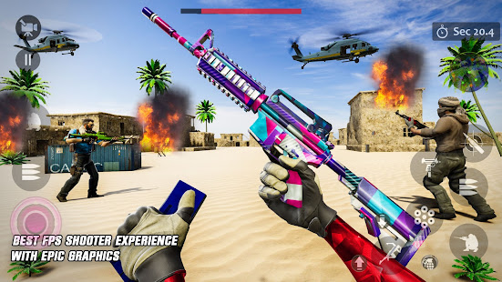 Real Commando Gun Game 1.2 APK + Mod (Free purchase) for Android