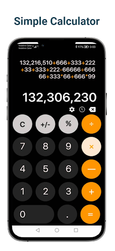 Android application Calculator IOS screenshort