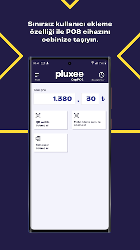 Pluxee Cep POS Screen 2